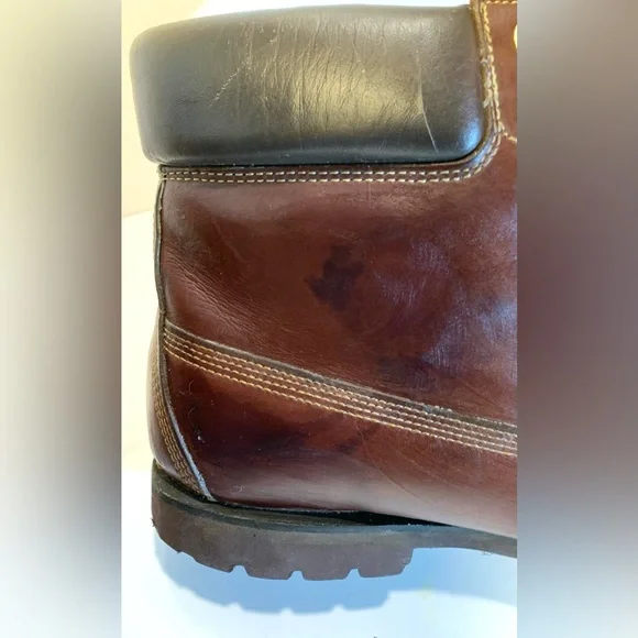 Timberland Brown Leather Boots Sz 14M - Picture 11 of 16